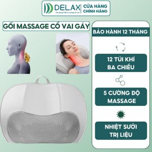 Gối massage cổ vai gáy GMC01 từ Delax