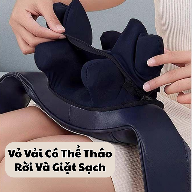 Máy Massage Cổ Vai Gáy DELAX 10 Đầu Massage Chườm Ấm Cổ Vai Gáy - MMC01 - Ảnh 6