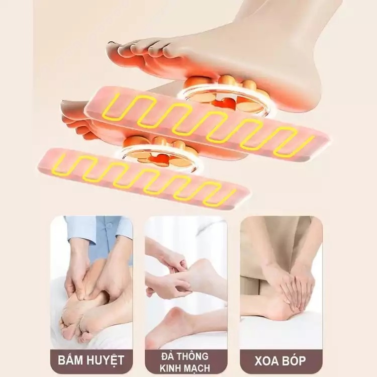 Massage bấm huyệt chân của sản phẩm Thảm massage toàn thân DELAX TMS01