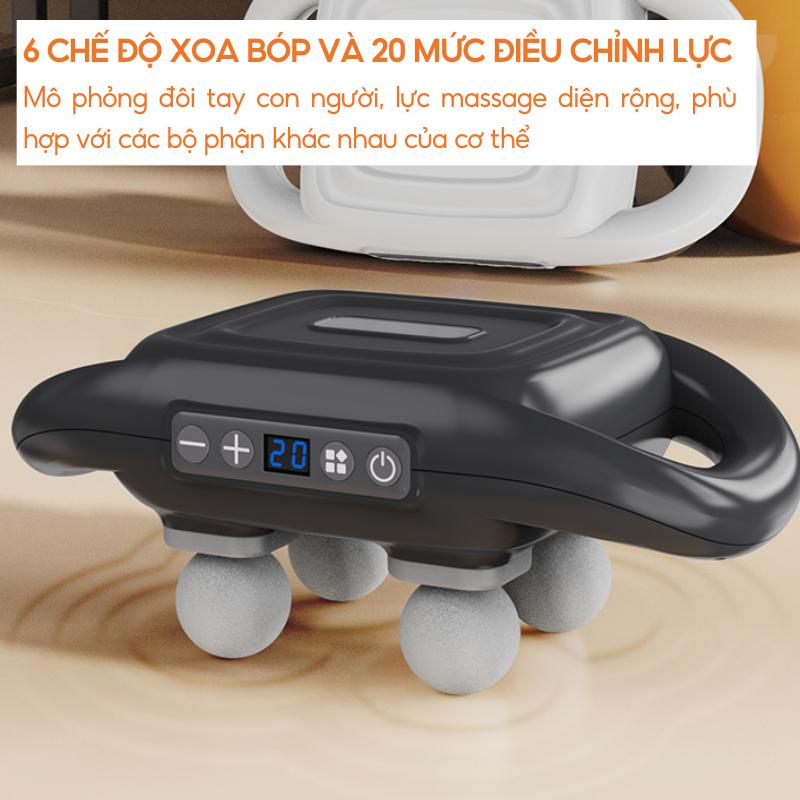 Máy Massage cầm tay SMS05 có 6 chế xoa bóp và 20 mức điều chỉnh