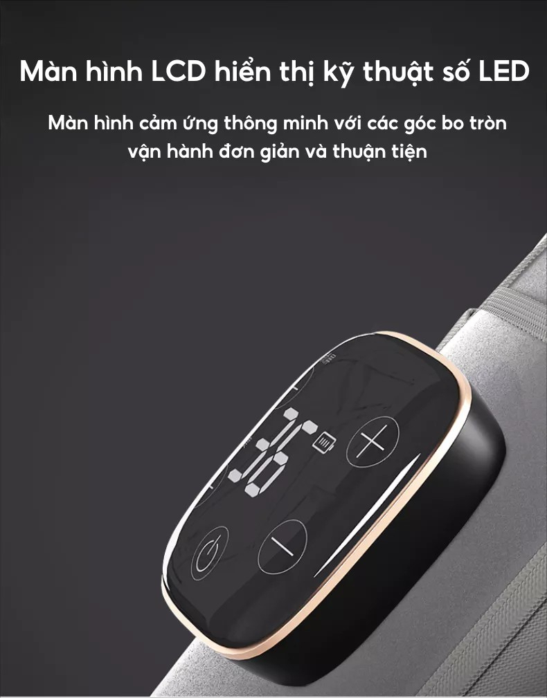 Màn hình LED của Đai massage lưng DELAX DSB04
