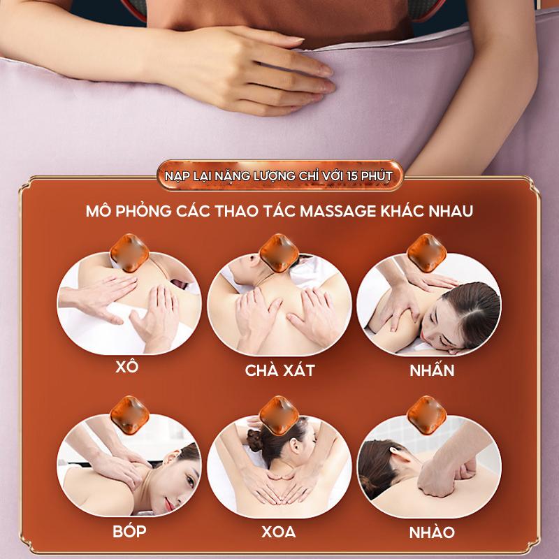 Gối Massage cổ vai gáy MLD01 nạp lại năng lượng chỉ với 15 phút