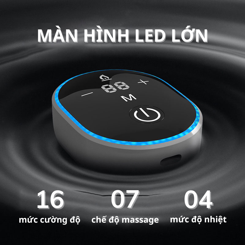 Màn hình LED của Đai massage bụng DELAX DSB03
