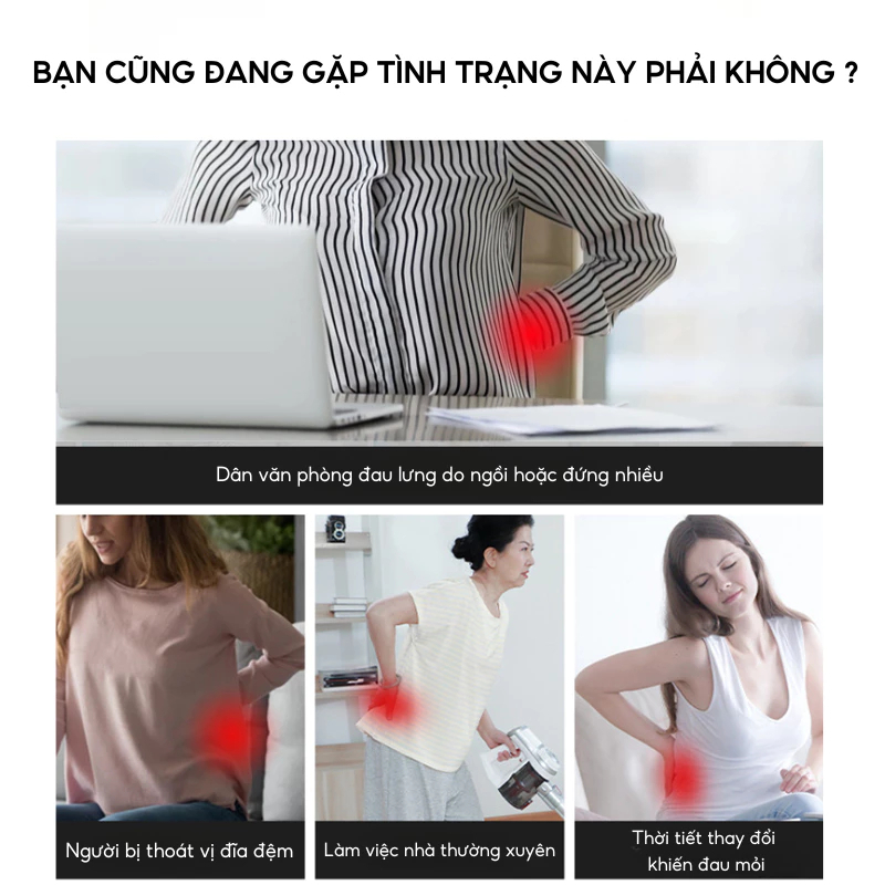 Đối tượng sử dụng của Đai massage lưng DELAX DSB04