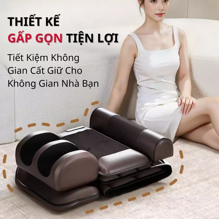 Thiết kế gấp gọn sản phẩm thảm massage toàn thân DELAX TMS01