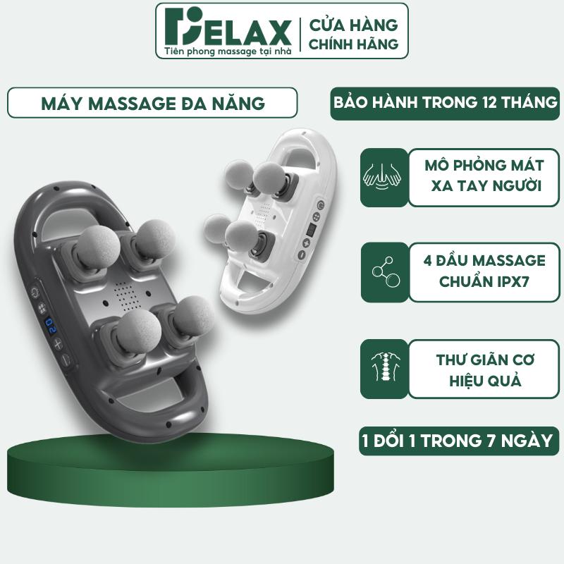 Máy Massage Cầm Tay SMS05 - DELADEP - 4 đầu massage diện tích lớn, 6 chế độ và 20 mức điều chỉnh - Ảnh 4