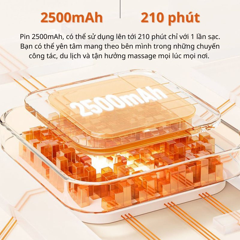Dung lượng pin của Đai massage bụng DELAX DSB03