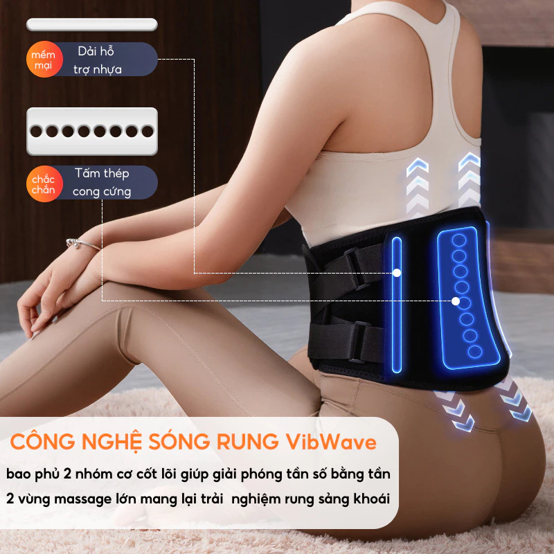 Công nghệ sóng rung của Đai massage lưng DELAX DSB04