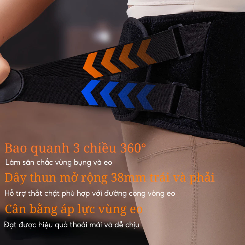 Đai massage lưng DELAX DSB04 giúp ổn định cột sống