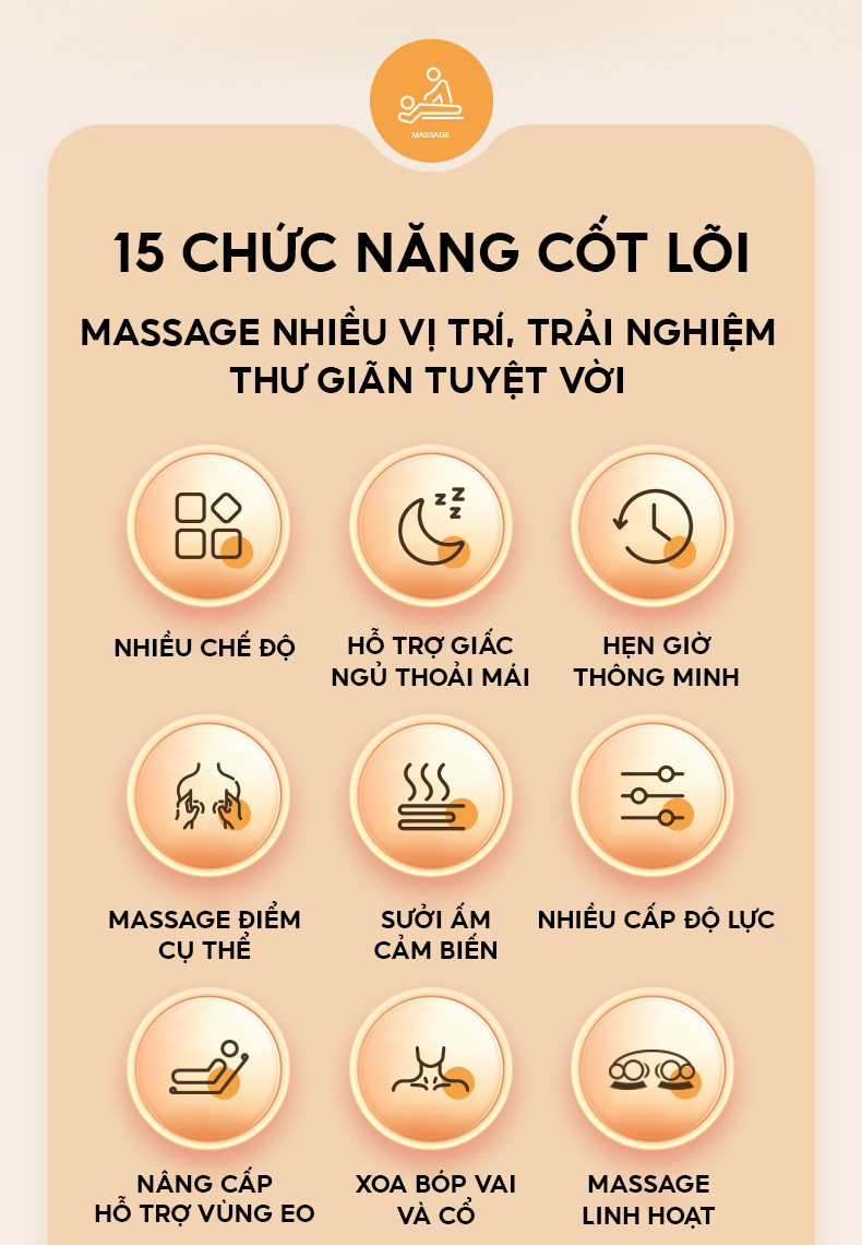 Tính năng của sản phẩm thảm massage toàn thân DELAX TMS01