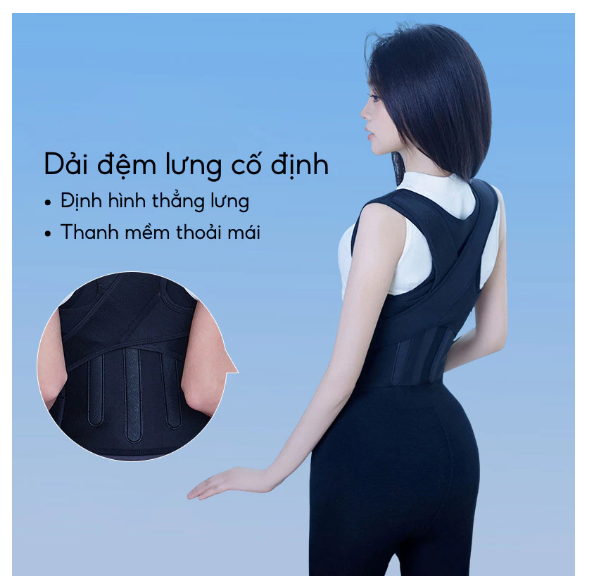 Đai lưng cột sống DCG03 sở hữu dải đệm lưng cố định