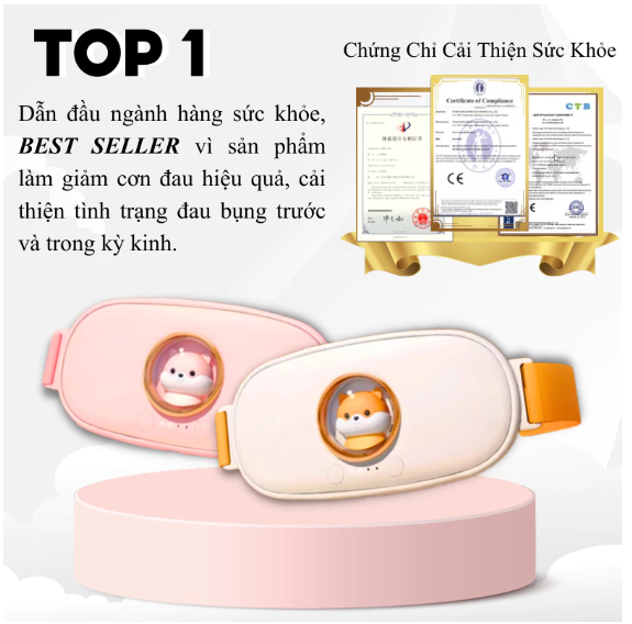 Giới thiệu đai massage giảm đau bụng kinh nguyệt DSB01