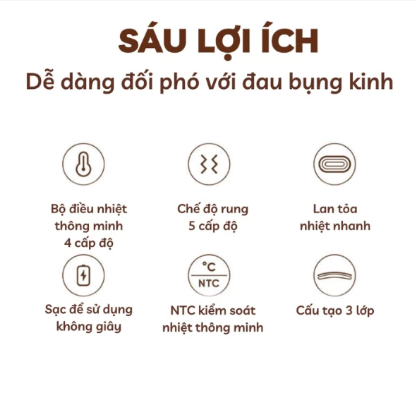 Lợi ích của đai massage giảm đau bụng kinh nguyệt DSB01