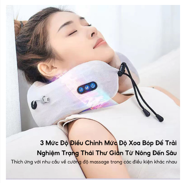 Máy Massage cổ có 3 mức độ điều chỉnh cho bạn lựa chọn