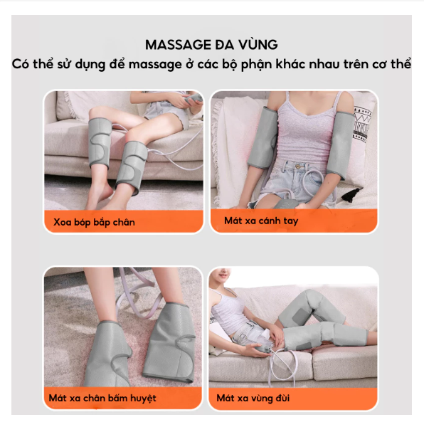 Máy Massage bắp chân MBC02 xóa bóp đa vùng trên cơ thể