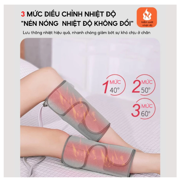 3 mức điều chỉnh nhiệt độ vô cùng tiện lợi