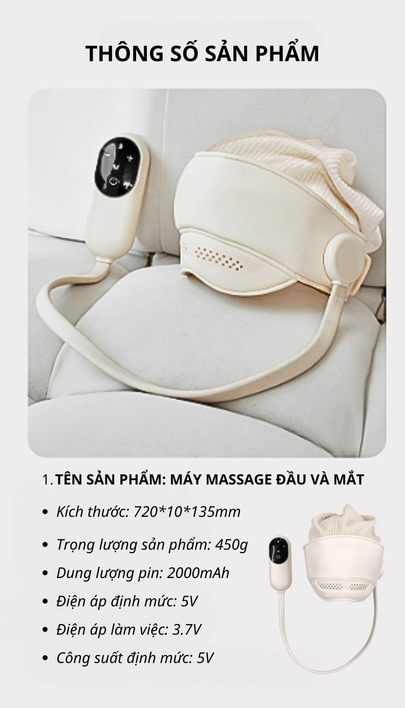 Thông số máy Massage mắt MSM03