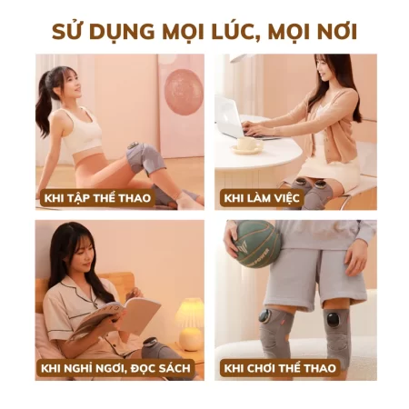 Máy Massage đầu gối MDG01 có thể sử dụng ở mọi lúc, mọi nơi