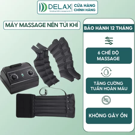 Máy Massage Nén Túi Khí MMK01 - DELAX - Nén Trị Liệu Giãn Tĩnh Mạch