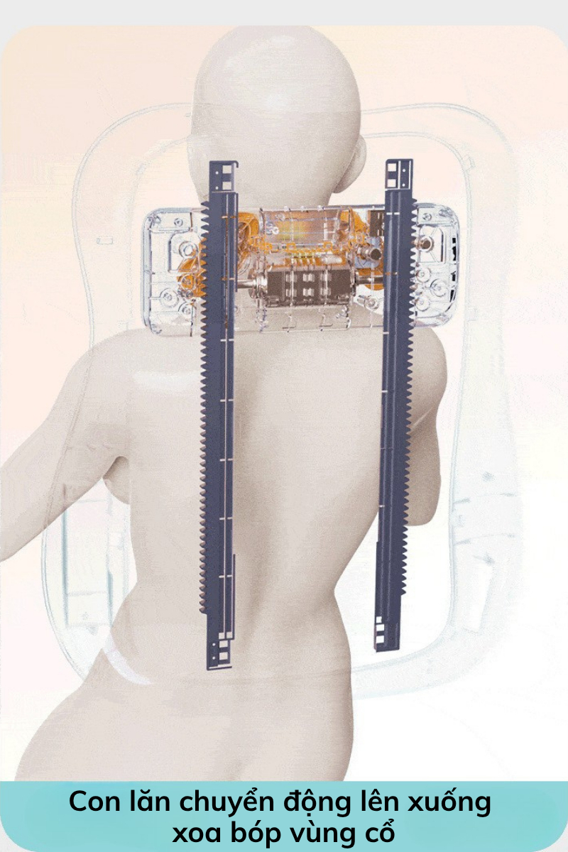 Con lăn chuyển động của Máy massage lưng DELAX MSL05