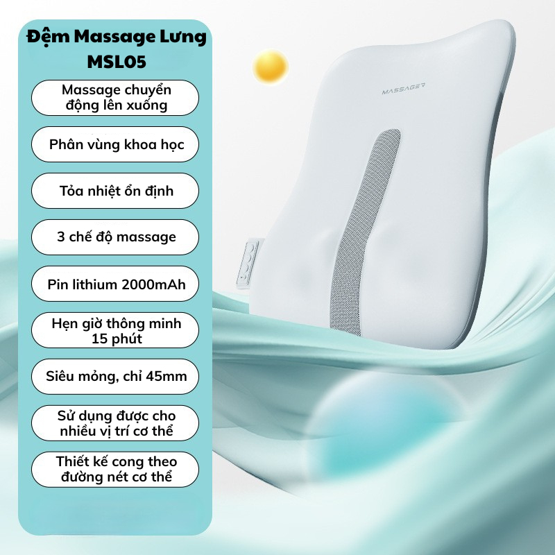 Máy Massage Lưng DELAX MSL05 - Hàng Chính Hãng, Thiết Kế Công Thái Học - Ảnh 9