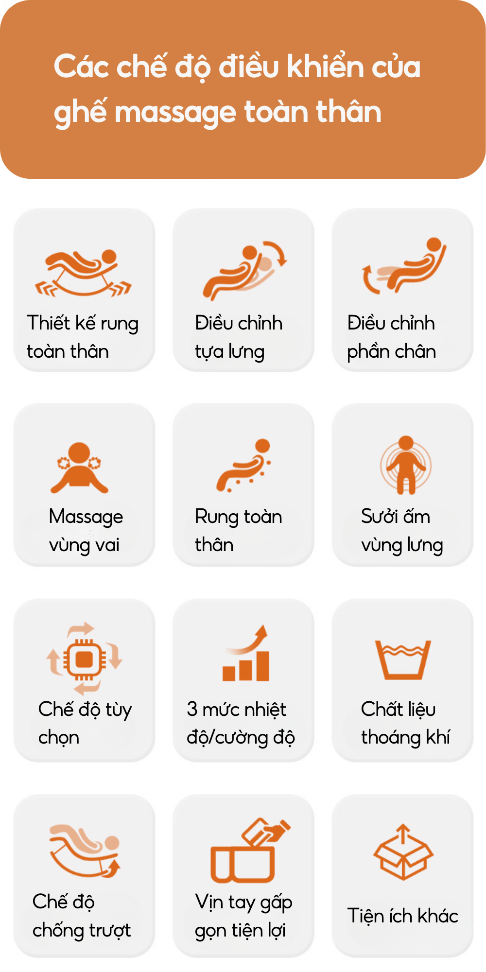 Tính năng nổi bật của Ghế Massage Toàn Thân DELAX GMS03