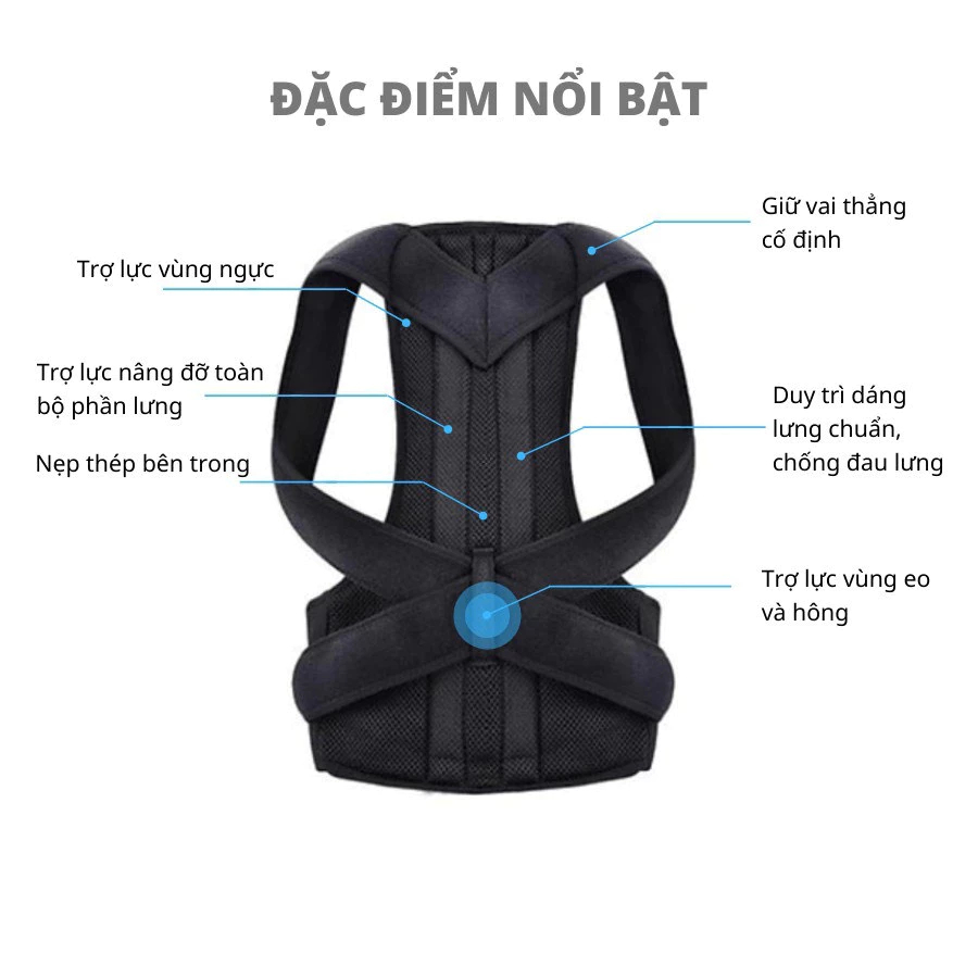 Tính năng nổi bật của Đai chống gù lưng DELAX DCG02