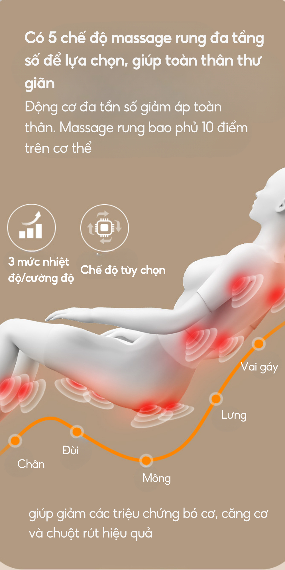 Chế độ rung toàn thân của Ghế Massage Toàn Thân DELAX GMS03
