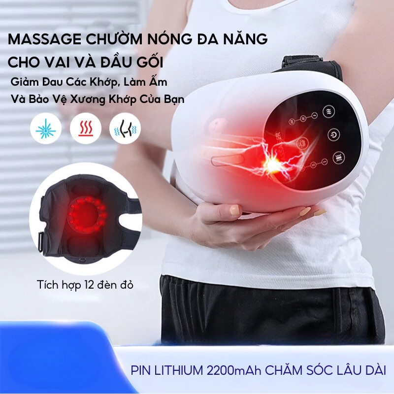 Massage chườm nóng của Máy Massage Khớp Gối DELAX MDG02