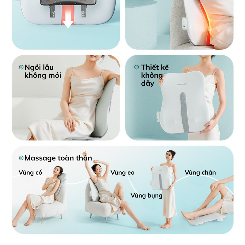 Máy Massage Lưng DELAX MSL05 - Hàng Chính Hãng, Thiết Kế Công Thái Học - Ảnh 5
