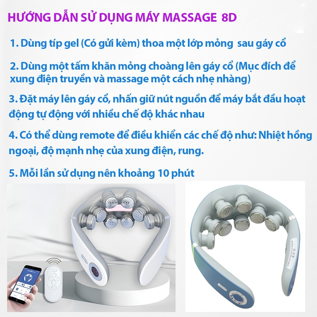 Hướng dẫn sử dụng của Máy Massage Cổ Vai Gáy DELAX MMC06