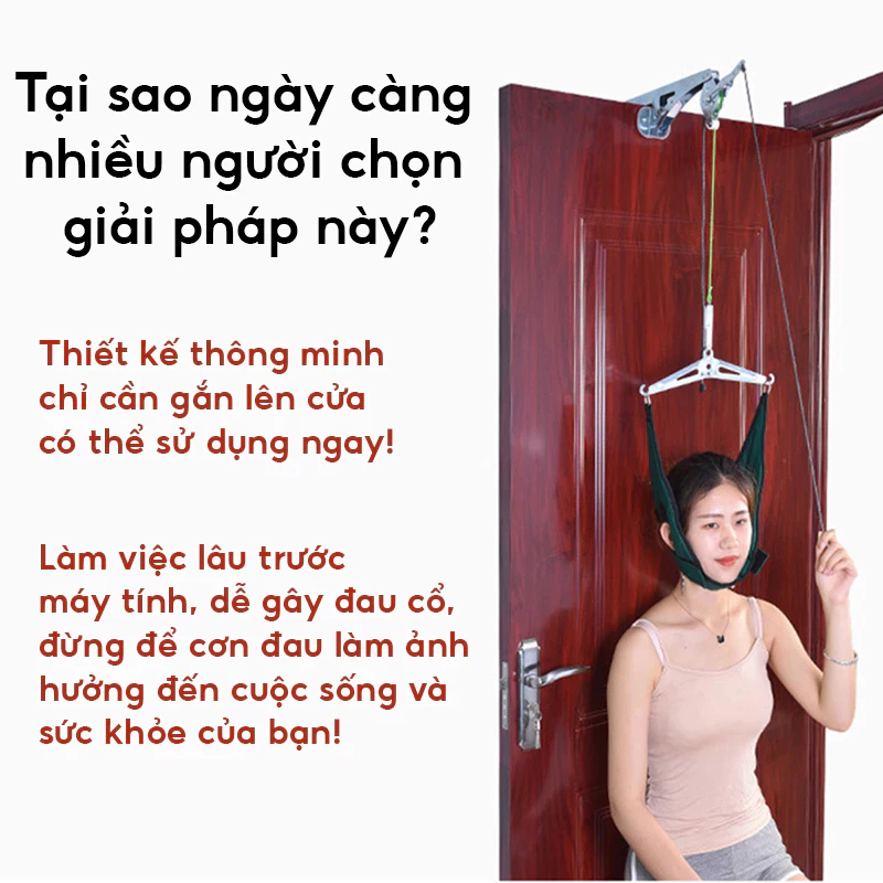 Công dụng sản phẩm Thiết bị kéo giãn đốt sống cổ DELAX TKD01