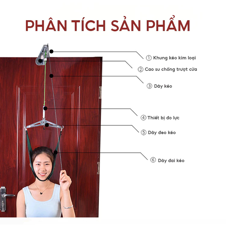 Thông tin chi tiết sản phẩm Thiết bị kéo giãn đốt sống cổ DELAX TKD01