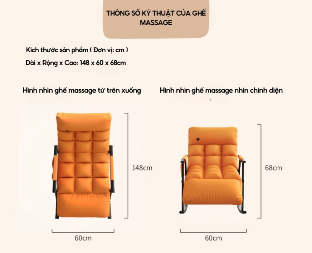 Thông số kỹ thuật Ghế Massage Toàn Thân DELAX GMS03