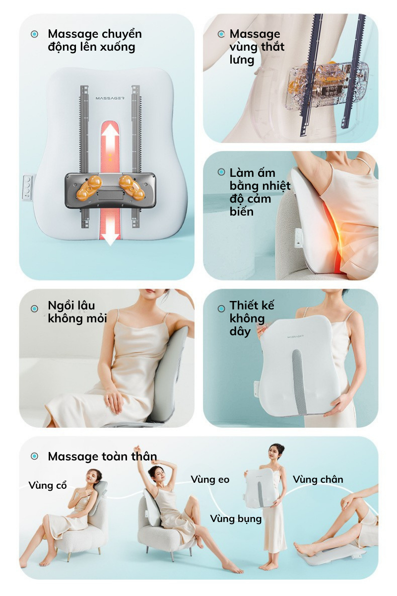 Công dụng của Máy massage lưng DELAX MSL05