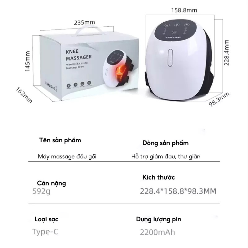 Thông tin chi tiết của Máy Massage Khớp Gối DELAX MDG02