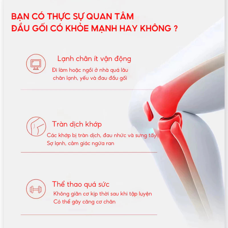 Đối tượng sử dụng của Máy Massage Khớp Gối DELAX MDG02