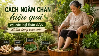 Cách ngâm chân với thảo dược dễ tìm