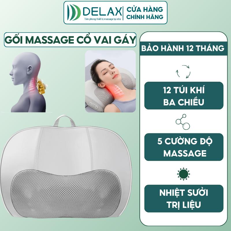 Gối Massage Cổ Vai Gáy Delax GMC01