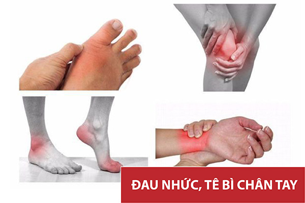 Đau nhức chân tay, tê bì ngón chân là dấu hiệu của bệnh gì?