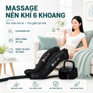 Máy Massage Chân Túi Khí Xoa Bóp Delax DK20
