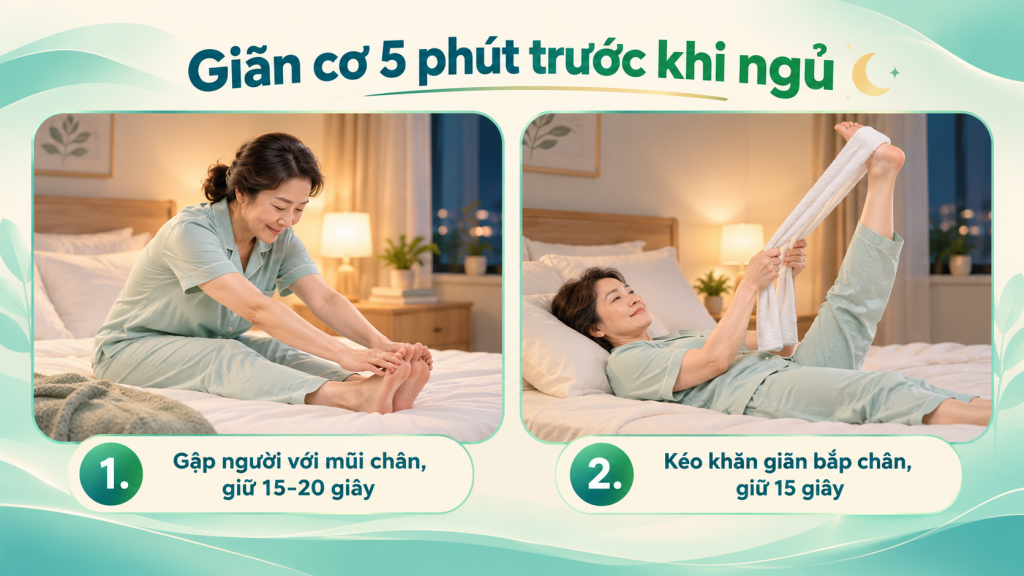 bài tập giảm nhức mỏi chân về đêm